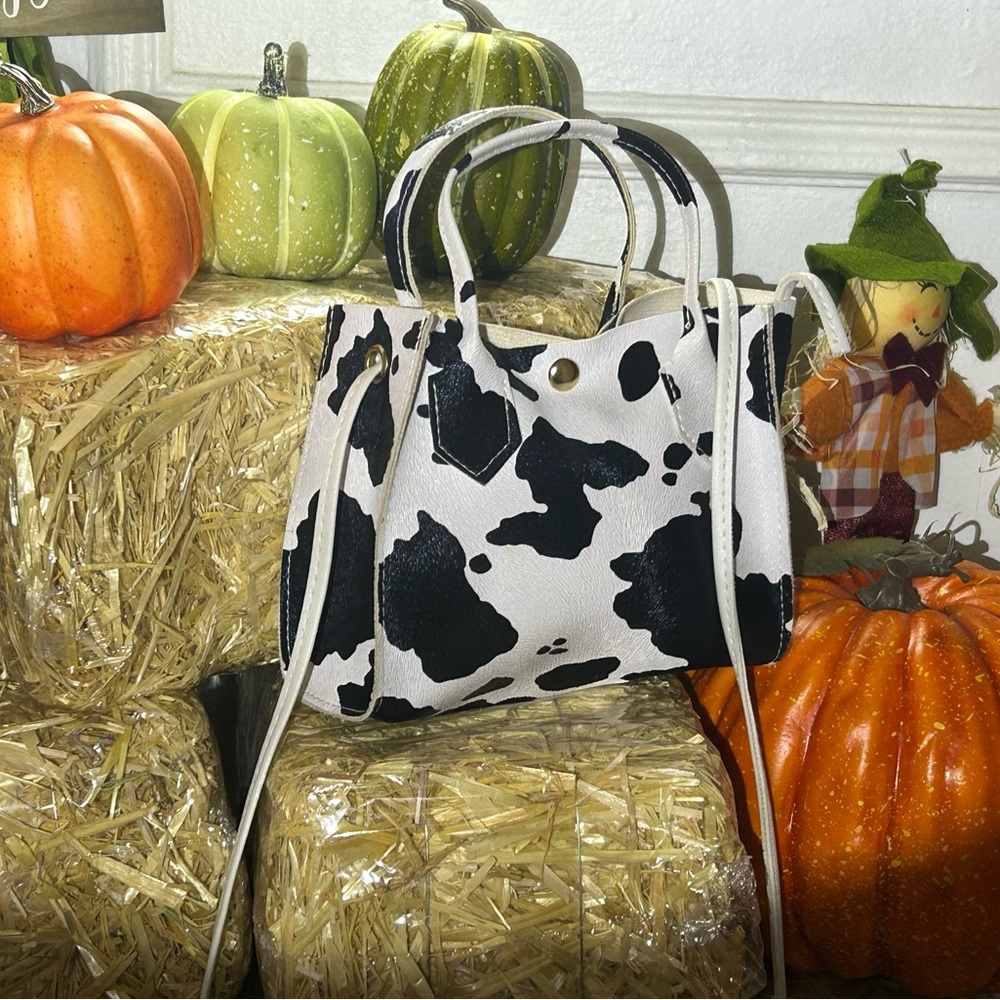 Cow styled purse